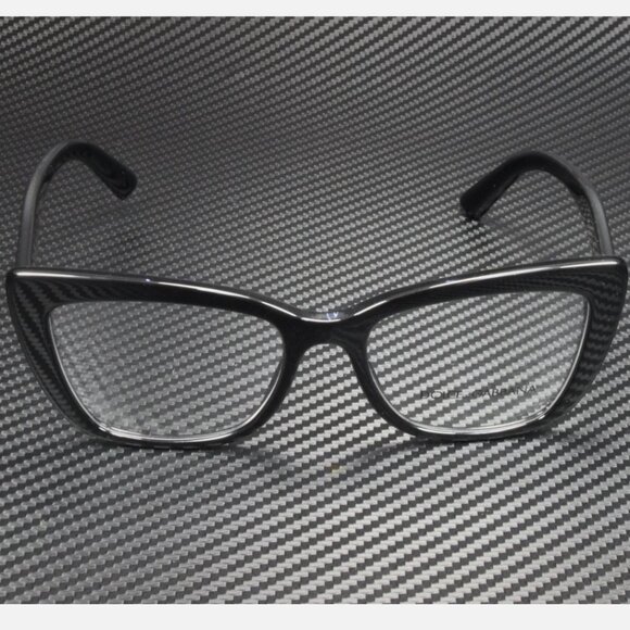 DOLCE & GABBANA  Black Lens 53mm Women's Eyeglasses - Picture 2 of 5